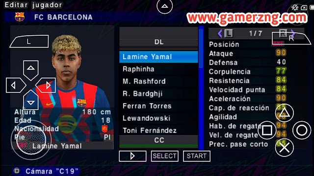 Télécharger eFootball PES 2026 PPSSPP Camera PS5 Android Offline Mise à Jour 2026 UEFA Champions League Visages Reels